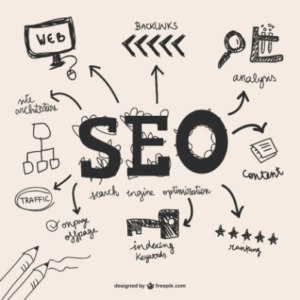 Ilustração de SEO