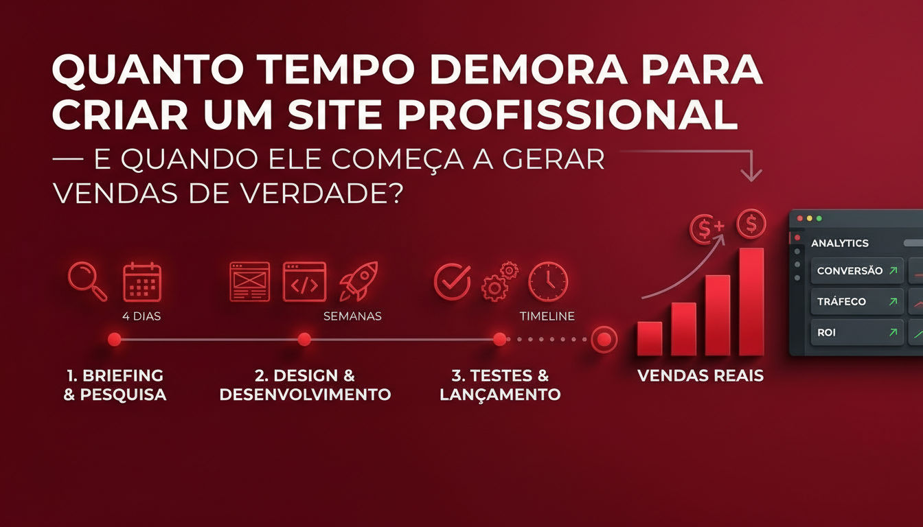 Quanto Tempo Demora para Criar um Site Profissional — e Quando Ele Começa a Gerar Vendas de Verdade? - RC Media
